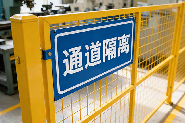 车间隔离网效果图