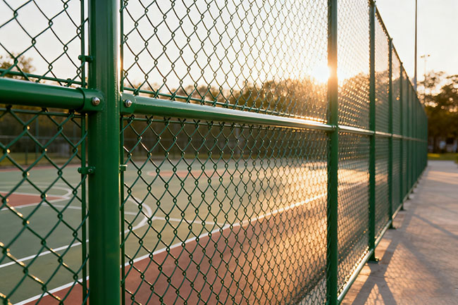 警惕!15 元 /㎡的 PVC 包塑球场围网,3 年就报废?低价陷阱必看(图2) 警惕!15 元 /㎡的 PVC 包塑球场围网,3 年就报废?低价陷阱必看(图2)